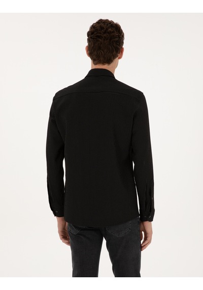 Pierre Cardin Erkek Siyah Gömlek Desenli 50311110-vr046 Siyah