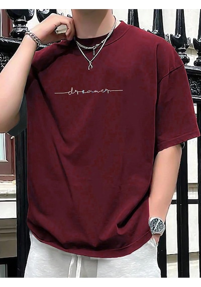 Startmore Oversize Erkek Dreamer Baskılı Bisiklet Yaka T-shirt Kırmızı Startmore Oversize Erkek Dreamer Baskılı Bisiklet Yaka T-shirt Kırmızı