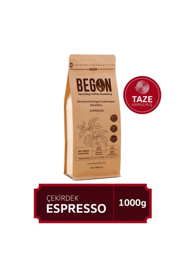 Begon Kahve Nord Kivu Premium Espresso Çekirdek Kahve 1 KG
