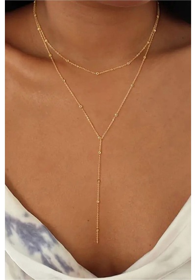Azuris Silver 925 Ayar Gümüş Toplu Zincir Kolye Rose Gold