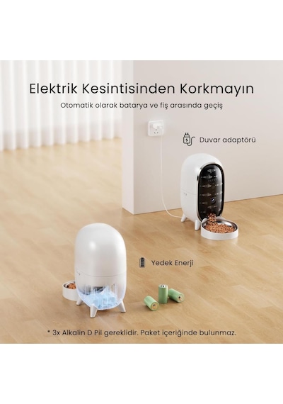 Petfit Meow Pure 3l Wi-fi Kameralı Akıllı Otomatik Kedi Köpek Mama Kabı Besleme Ünitesi Sesli Komut+çelik Kase+app Kontrol Petfit Meow Pure 3l Wi-fi Kameralı Akıllı Otomatik Kedi Köpek Mama Kabı Besleme Ünitesi Sesli Komut+çelik Kase+app Kontrol