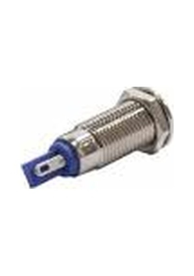 Gq8F- 8.0Mm Metal Sinyal Lambası Ip67 10V-30V ( 5 Renk Seçeneği) Kırmızı