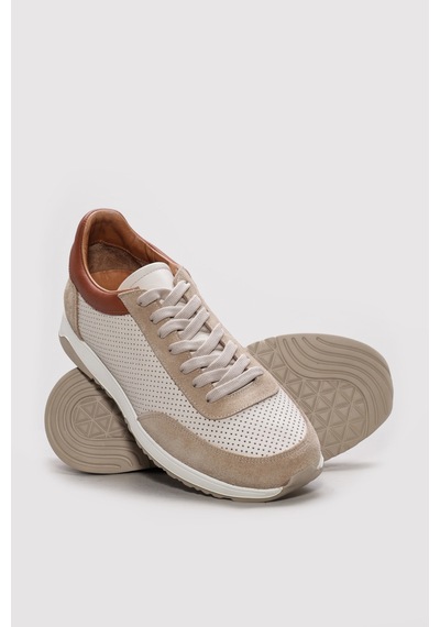 Fast Step Hakiki Deri Erkek Casual Ayakkabı 723ma065 Bej
