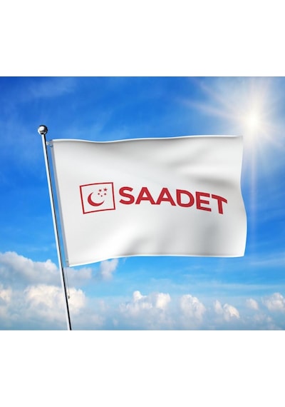 Saadet Partisi Beyaz Bayrağı Premium Raşel Kumaş 70x105 Cm Diğer