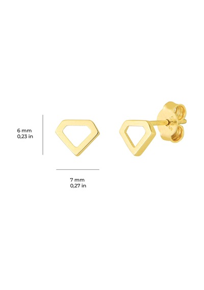 Goldkupe 14 Ayar Altın İcon Küpe 0,80 Gr-2110