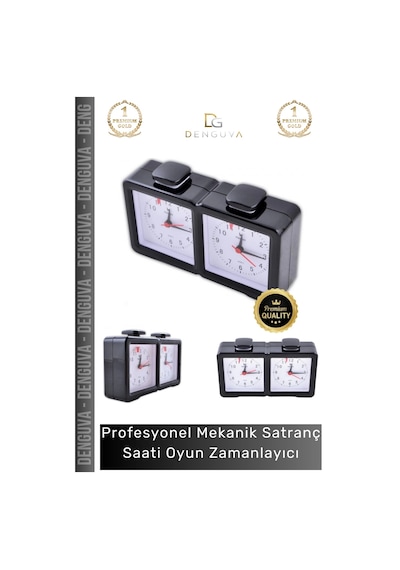 Profesyonel Taşınabilir Analog Pilli Bonus Turnuva Mekanik Satranç Saati Oyun Zamanlayıcı Çok Renkli