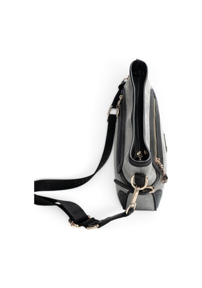 Silver & Polo Silver Polo Füme - Siyah Süet Kadın Çapraz Çanta Sp1296