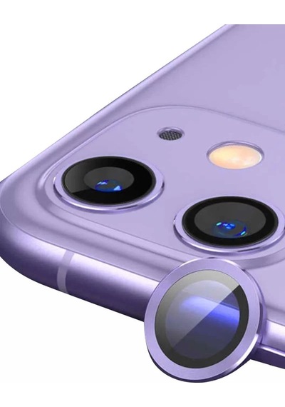 Apple İphone 11 Raze Metal Kamera Lens - Mor