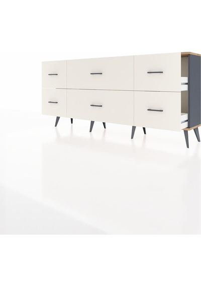Arges Konsol 6 Çekmeceli 176x30x83 Antrasit-çam/aytaşı Çam/aytaşı Arges Konsol 6 Çekmeceli 176x30x83 Antrasit-çam/aytaşı Çam/aytaşı