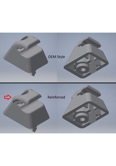 Opel Corsa C Güneşlik Gölgelik Tutucu Klips - 3d