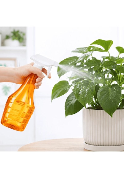 Çok Amaçlı Fısfıs Çiçek Sulama Şeffaf Su Sprey Şişesi 500 Ml