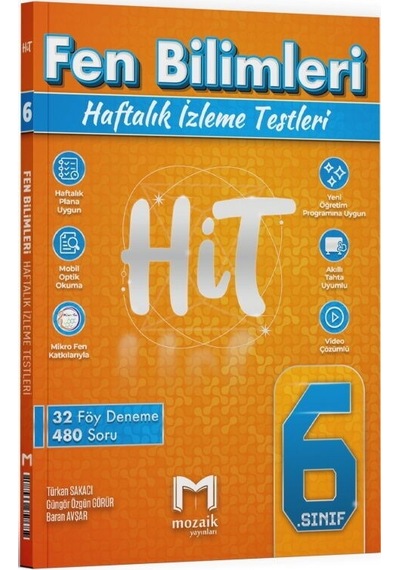 6. Sınıf Fen Bilimleri Hit 32 Deneme Mozaik Yayınları