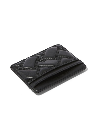 Kurt Geiger Kensington Drench Deri Kartlık 4 Kart Gözlü 9x7 Cm, Şık Ve Kompakt Tasarım Siyah