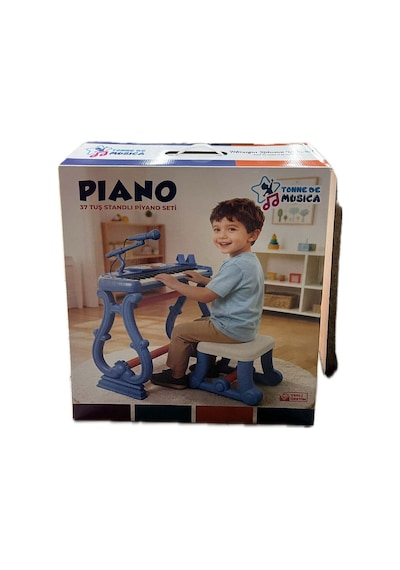 Urt033-002 Ayaklı 37 Tuş Piano Org - Mavi