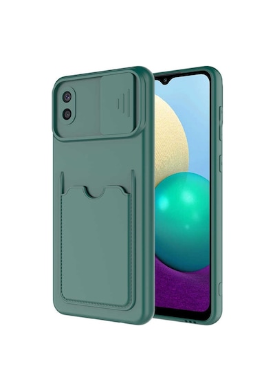 Galaxy A02 Kılıf Zore Kartix Kartlık Bölmeli Kılıf