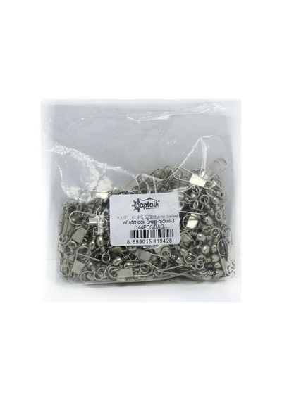 Captain 5230 Kilitli Klips 144lü Paket Nikel Standart - 5-0