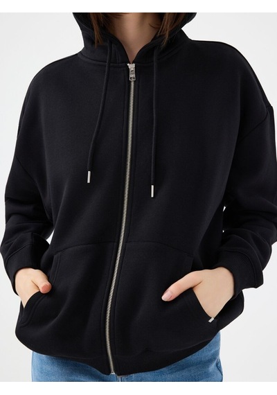Loft Oversize Kadın Sweatshirt Lf2041117 Q1.v1 Siyah