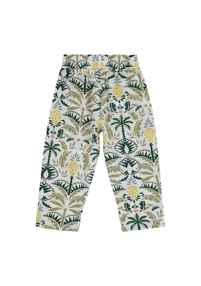 Civil Girls Ananas Desenli 2-5 Yaş Pantolon - Ekru