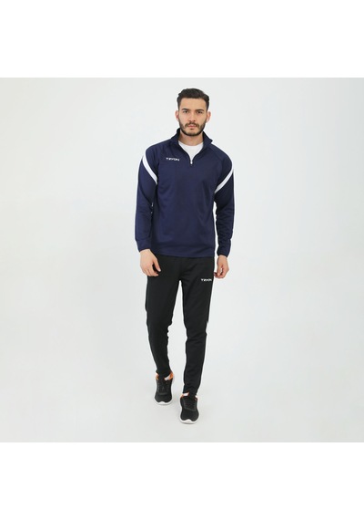 Lacivert - Beyaz Tryon Erkek Futbol Antrenman Sweatshirt Evo Pro 001