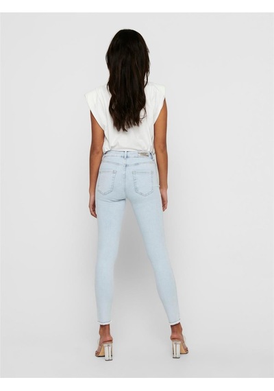 Only Kadın Pantolon Onlblush Mid Sk Raw Ak Rea298 Noos-22082-Mavi
