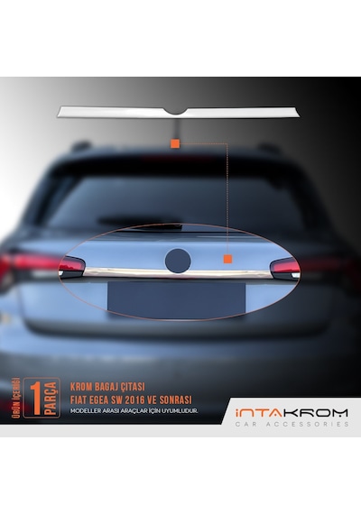 Fiat Egea Sw Krom Bagaj Çıtası 2016 Ve Üzeri Geniş Tip