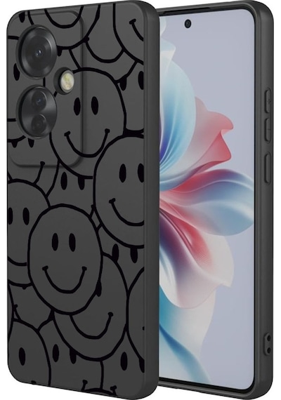 Oppo Reno 2z İle Uyumlu Premier Kalite Özel Üretim Baskılı Silikon Telefon Kılıfı Bc 7 Siyah