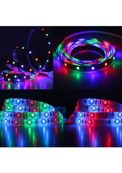 Bolled Adaptör Kumanda Dahil 5m Rgb Şerit Led Seti