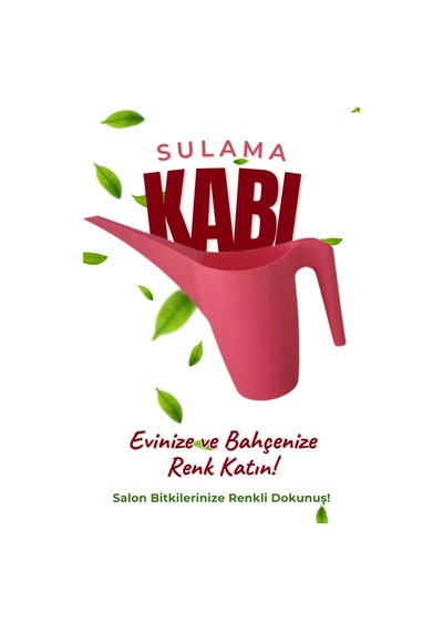 Kırmızı Sulama Kabı Ergonomik, Dayanıklı Ve Şık Bitki Sulama Kabı - İç & Dış Mekan Kullanımı