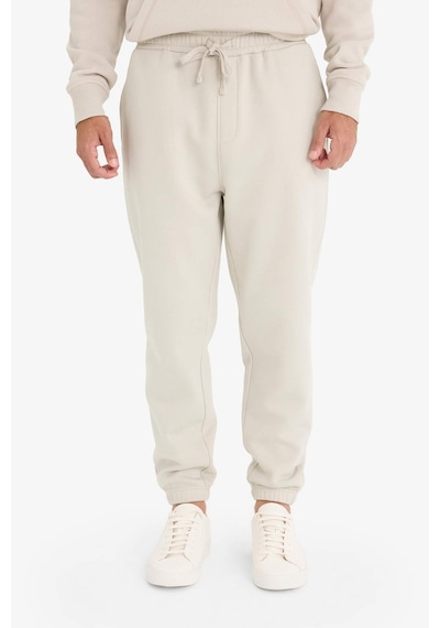 Defacto Regular Fit Beli Bağcıklı Cepli Paçası Lastikli Şardonlu Basic Düz Jogger Eşofman Altı E6326ax25aubg766 Bej
