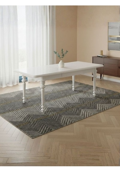 Ariston Ahşap Açılır Mutfak Masası 120cm Beyaz