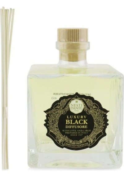 Nesti Dante Luxury Black Difüzör Beyaz Yasemin & Süsen & Paçuli & Pembe Gül Bambu Çubuklu Oda Kokusu 500 ML