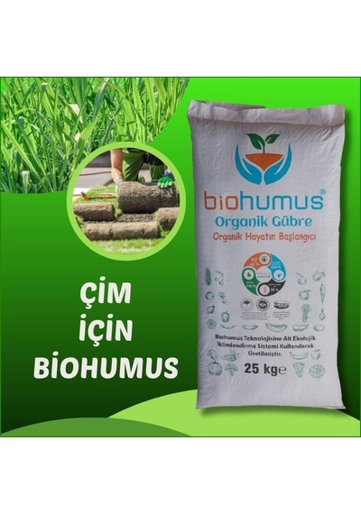 Çim İçin, Organik Gübre, Organik Sertifikalı, Kök Geliştirici, Toprak Düzenleyici, Bitki Besleyici 25 Kg 1 0,250