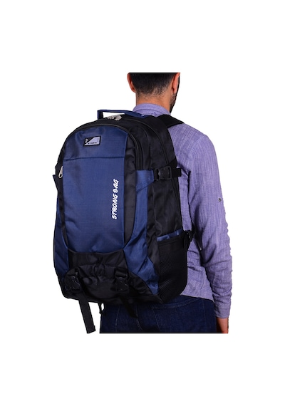 Strong Bag Strong Büyük Boy Seyahat Sırt Çantası- 17-18.4 İnch Laptop Bölmeli Str001 Siyah-lacivert Siyah - Lacivert