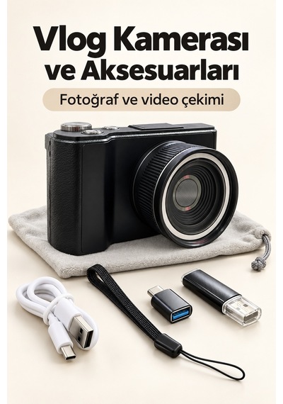 Otomatik Konsantrasyonlamalı Dijital Fotoğraf Makinesi 4k Video Ve Fotoğraf Çekimi
