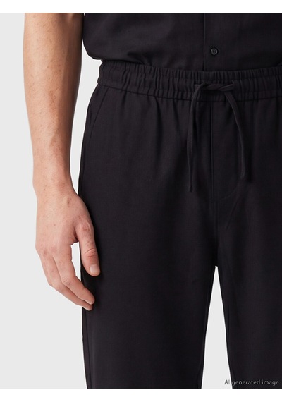 Lcw Vision Siyah Regular Fit Keten Görünümlü Erkek Pantolon Lcw Vision Siyah Regular Fit Keten Görünümlü Erkek Pantolon