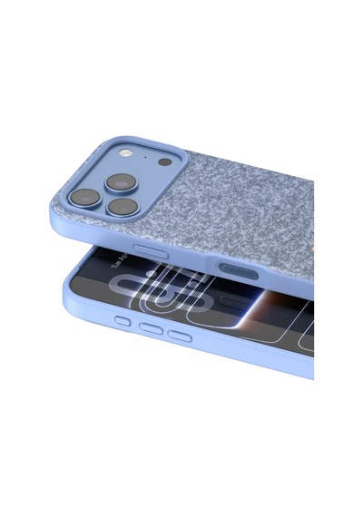 Zenviya21 Onegif Apple İphone 18 Pro Bright Simli Kapak - Mavi Zenya785 renkli