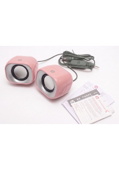 Hp Dhs-2111 6w Mini Pembe Renk Taşınabilir Multimedya Speaker Hoparlör