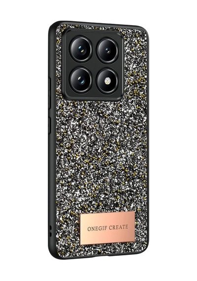 Onegif Mi 14t Pro Bright Simli Kapak - Gümüş İtdark49184
