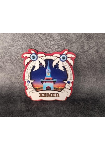 Magnet Kule Saat Martı Nazar Göz Palmiye Deniz Balık Bayrak Buzdolabı Süsü Ahşap Magnet Mıknatıslı Hediyelik Eşya