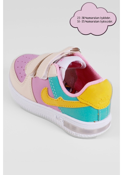 Nese Shoes Kız Çocuk Düz Taban Sneaker, Çocuk Spor Ayakkabı Bej - Lila - Sarı Nese Shoes Kız Çocuk Düz Taban Sneaker, Çocuk Spor Ayakkabı Bej - Lila - Sarı