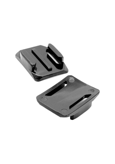 Gopro Uyumlu 2 Oval Kavisli 3m Yapışkanlı Bağlantı Aparatı Beyaz