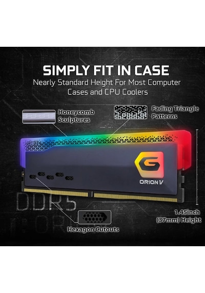 Geıl Orıon V Rgb 32gb 2x16gb Ddr5 5200mhz Cl38