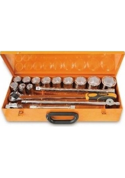Beta 928as C12 İnç Lokma Takımı 3/4 12 Parça+5 Aksesuar