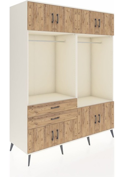 Kronos Gardrop 7 Raflı 2 Çekmeceli 2 Askılı 176x59x221 Aytaşı-çam Çam Kronos Gardrop 7 Raflı 2 Çekmeceli 2 Askılı 176x59x221 Aytaşı-çam Çam