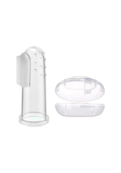 Mucit Home Bebek Ve Kedi Köpek İçin Silikon Parmak Diş Kaşıyıcı Dil Temizleyici Diş Fırçası