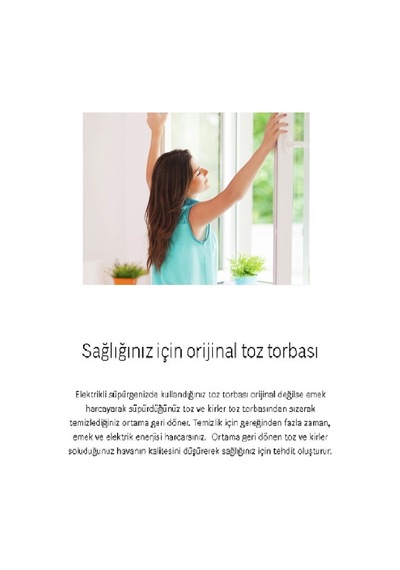 Bosch Uyumlu Elektrikli Süpürge G Tipi 16'Lı Toz Torbası