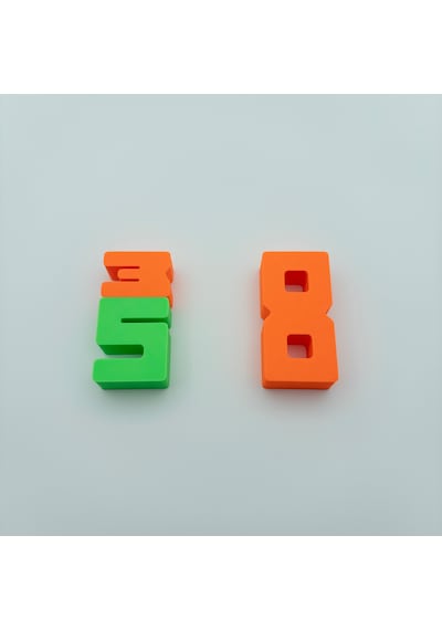 3d Montessori Sayı Blokları Okul Öncesi Eğitici Oyuncak