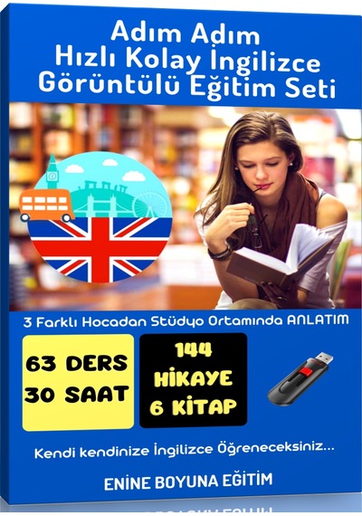 Adım Adım Hızlı Kolay İngilizce Görüntülü Eğitim Seti