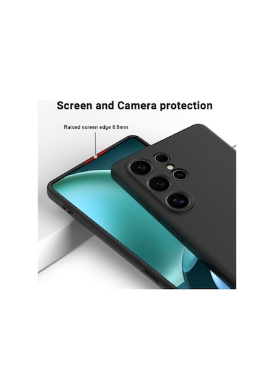 Samsung Galaxy S22 Ultra Uyumlu Silikon Kılıf - Pastel Renk Kamera Korumalı Kapak -Pudra Pembe