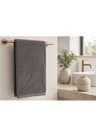 Nakkaş Home 50x90 Füme Banyo El Havlusu